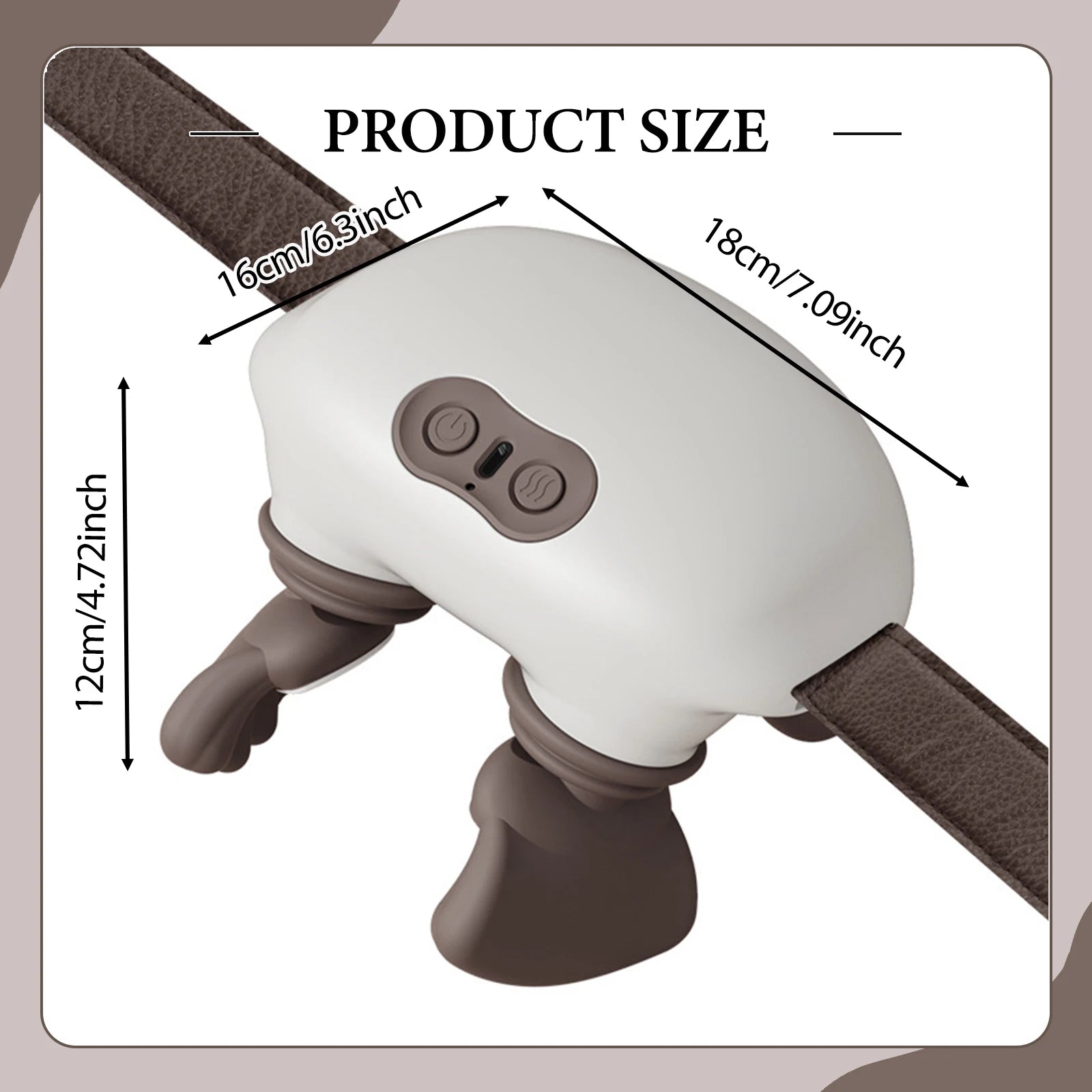 Masseur Cervical Chauffant Portable LUMIA™ – Relaxation du Cou & du Dos (3 Modes)