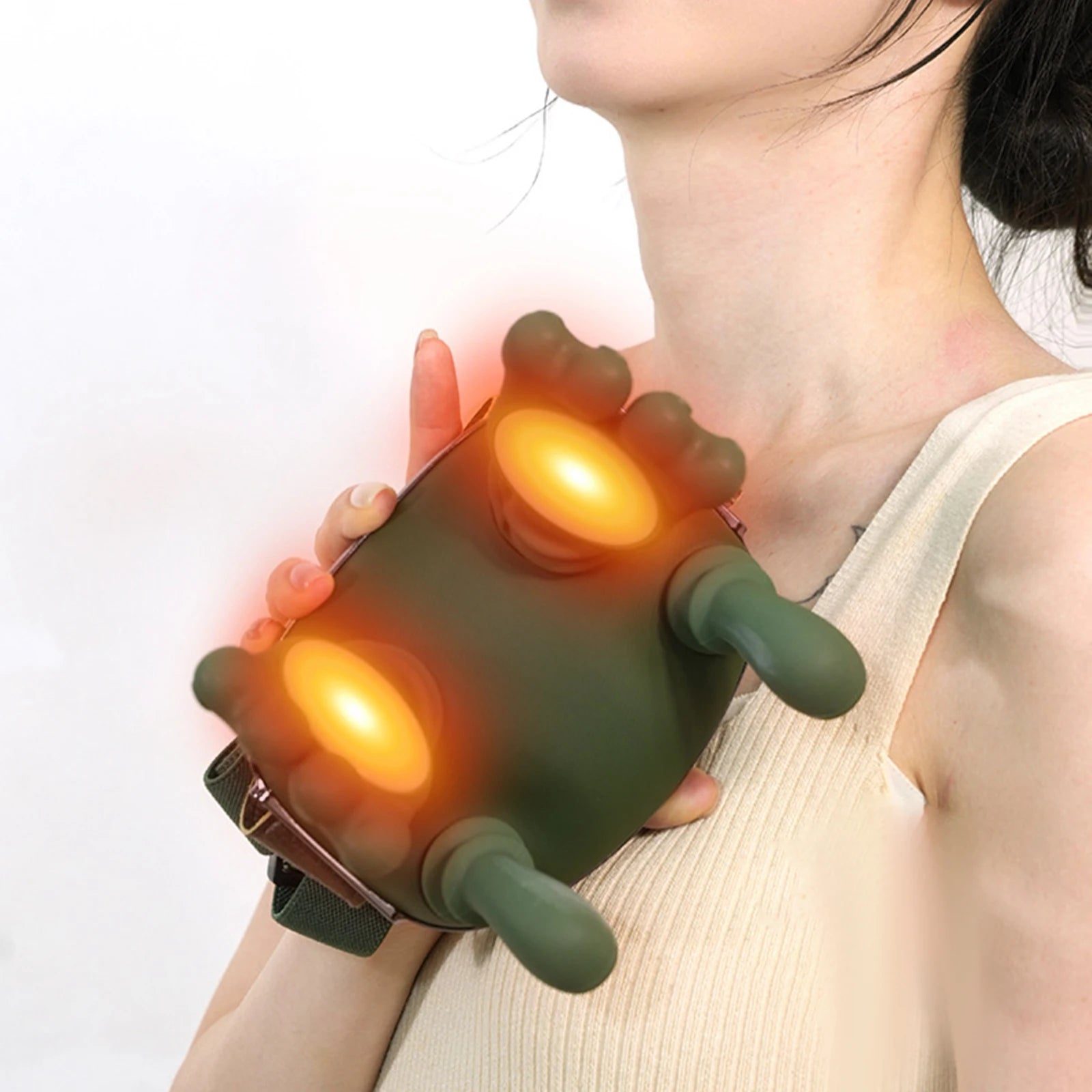 Masseur Cervical Chauffant Portable LUMIA™ – Relaxation du Cou & du Dos (3 Modes)