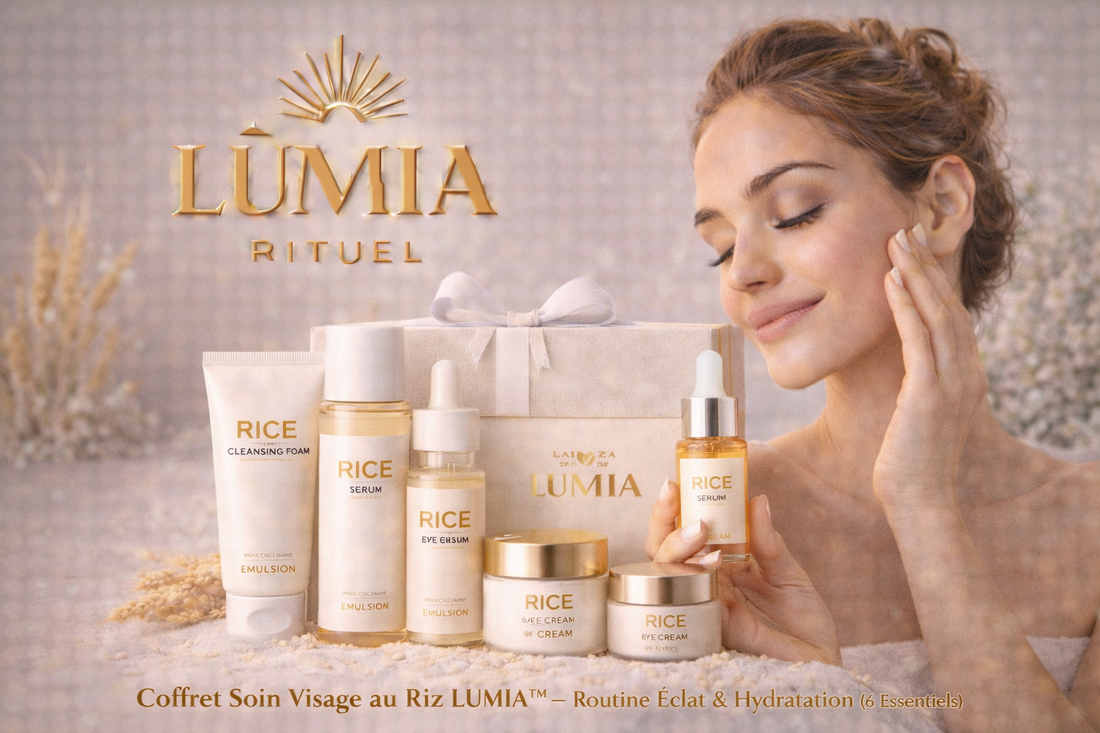 Coffret Soin Visage au Riz LUMIA™ – Routine Éclat & Hydratation (6 Essentiels)