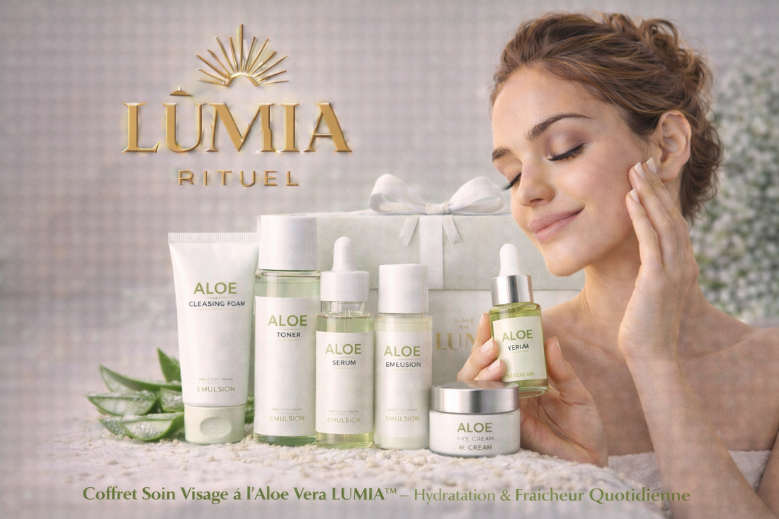 Coffret Soin Visage à l’Aloe Vera LUMIA™ – Hydratation & Fraîcheur Quotidienne