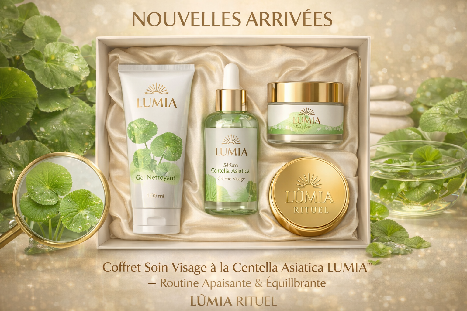 Coffret Soin Visage à la Centella Asiatica LUMIA™ – Routine Apaisante & Équilibrante