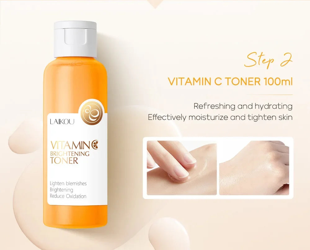 LAIKOU Vitamine C™ – Coffret Soin Visage Hiver Hydratant (5 Essentiels)