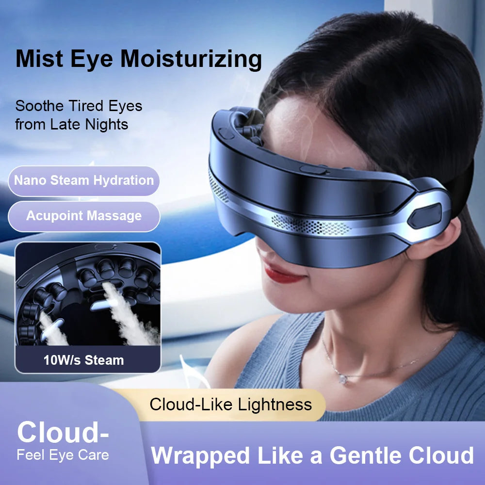 Masseur Électrique pour les Yeux LUMIA™ – Spa Chaud, Pétrissage & Relaxation Connectée