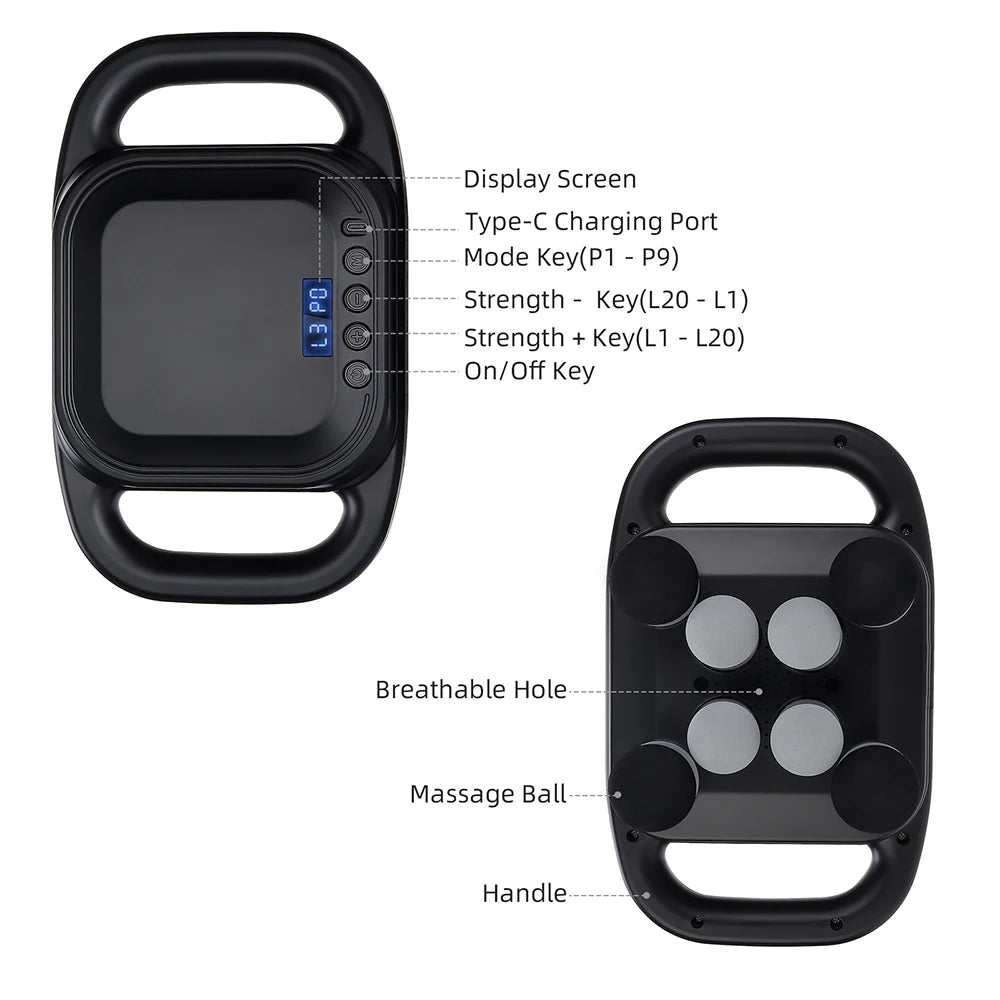 Pistolet de Massage Haute Fréquence LUMIA™ – Relaxation Musculaire & Récupération Corps Entier