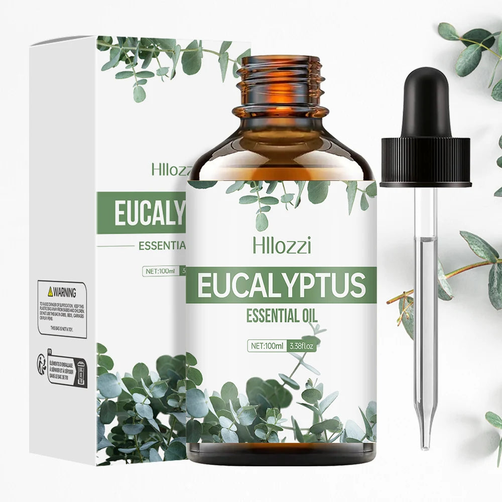 Huile Végétale de Massage à l’Eucalyptus LUMIA™ – Hydratation & Fraîcheur Relaxante