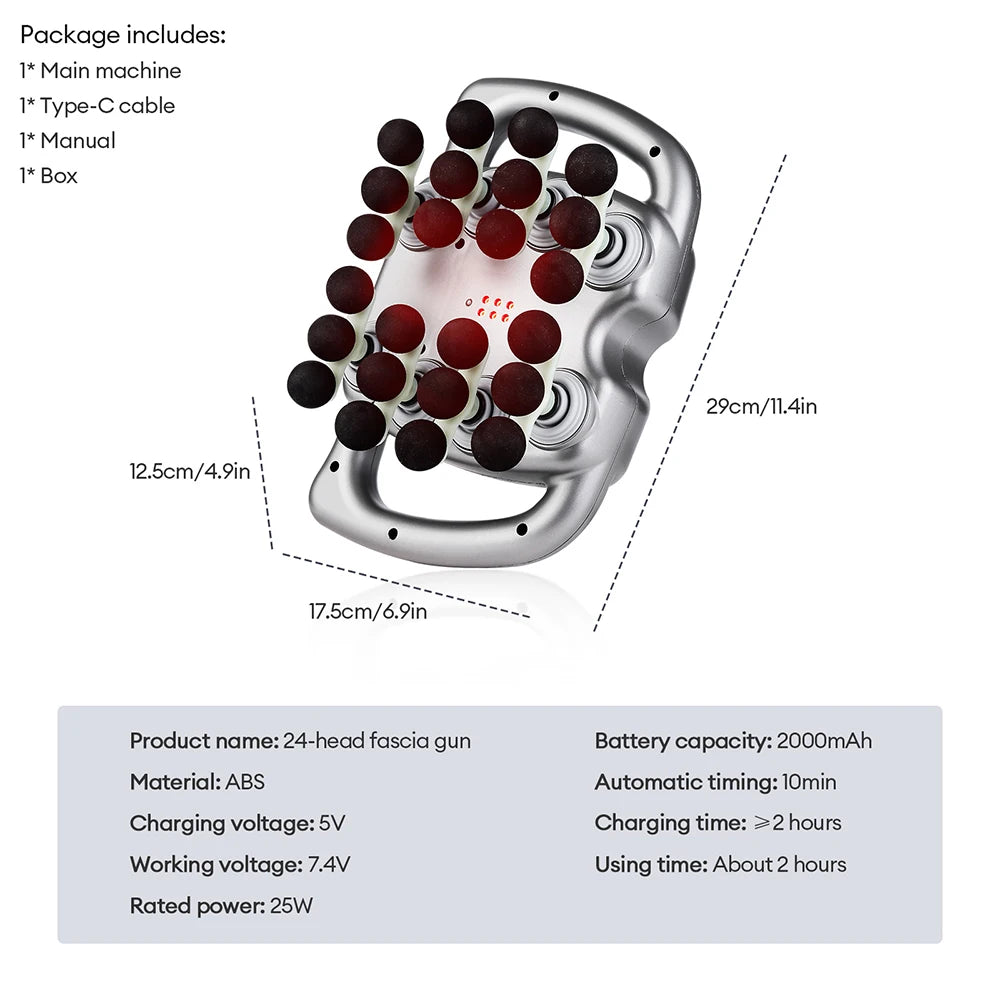 Pistolet de Massage Haute Fréquence LUMIA™ – Relaxation Musculaire & Récupération Corps Entier