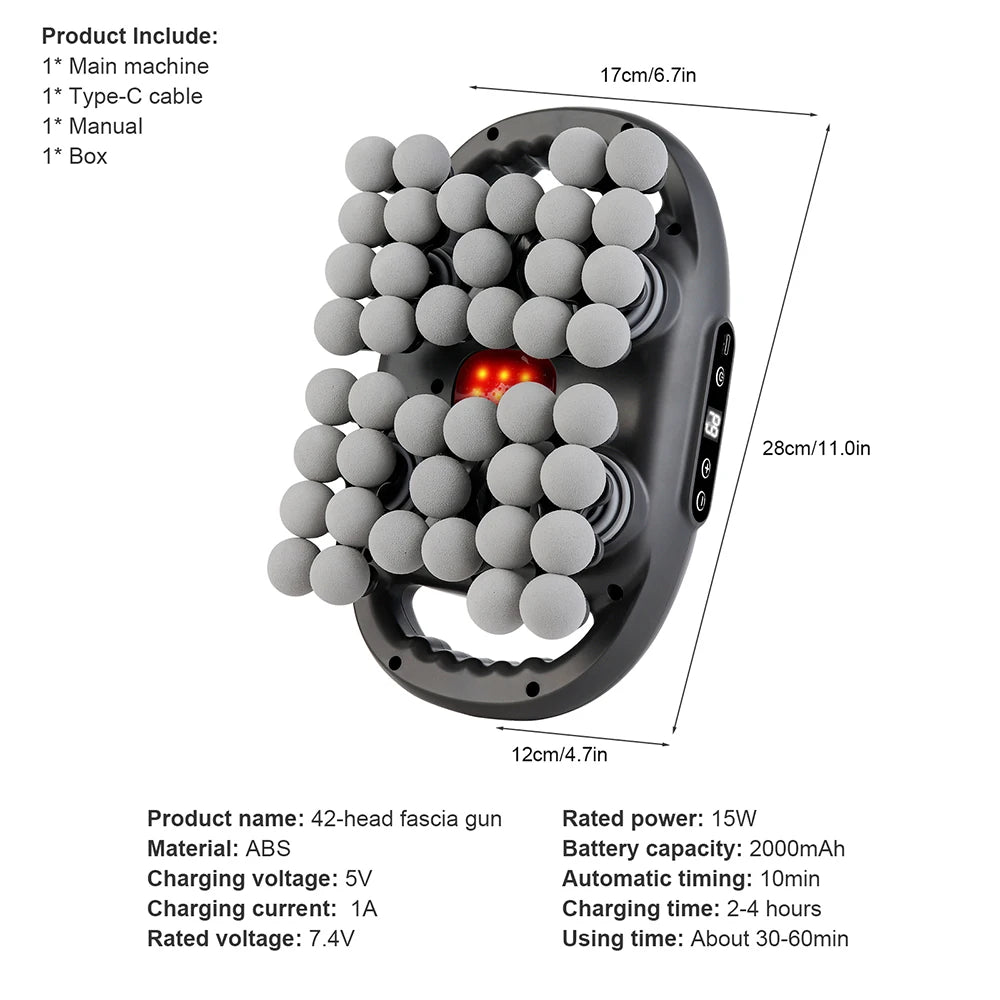 Pistolet de Massage Haute Fréquence LUMIA™ – Relaxation Musculaire & Récupération Corps Entier