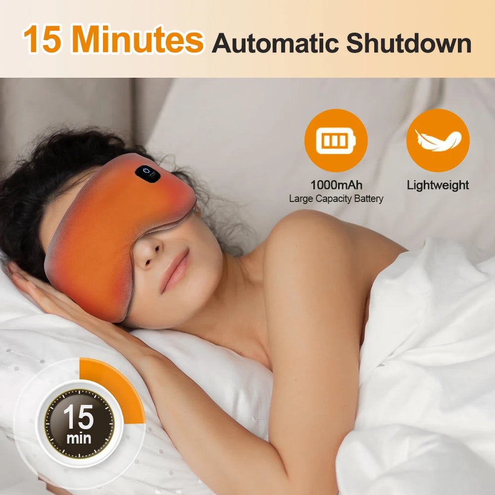 Masque Chauffant 3D pour les Yeux LUMIA™ – Chaleur Apaisante & Sommeil Profond