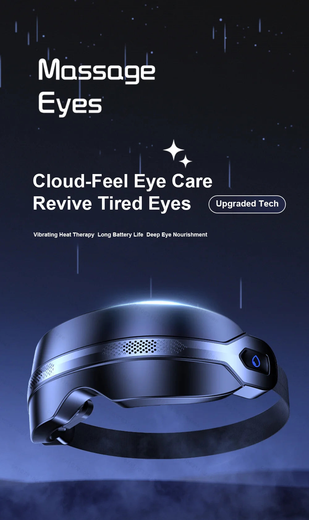 Masseur Électrique pour les Yeux LUMIA™ – Spa Chaud, Pétrissage & Relaxation Connectée