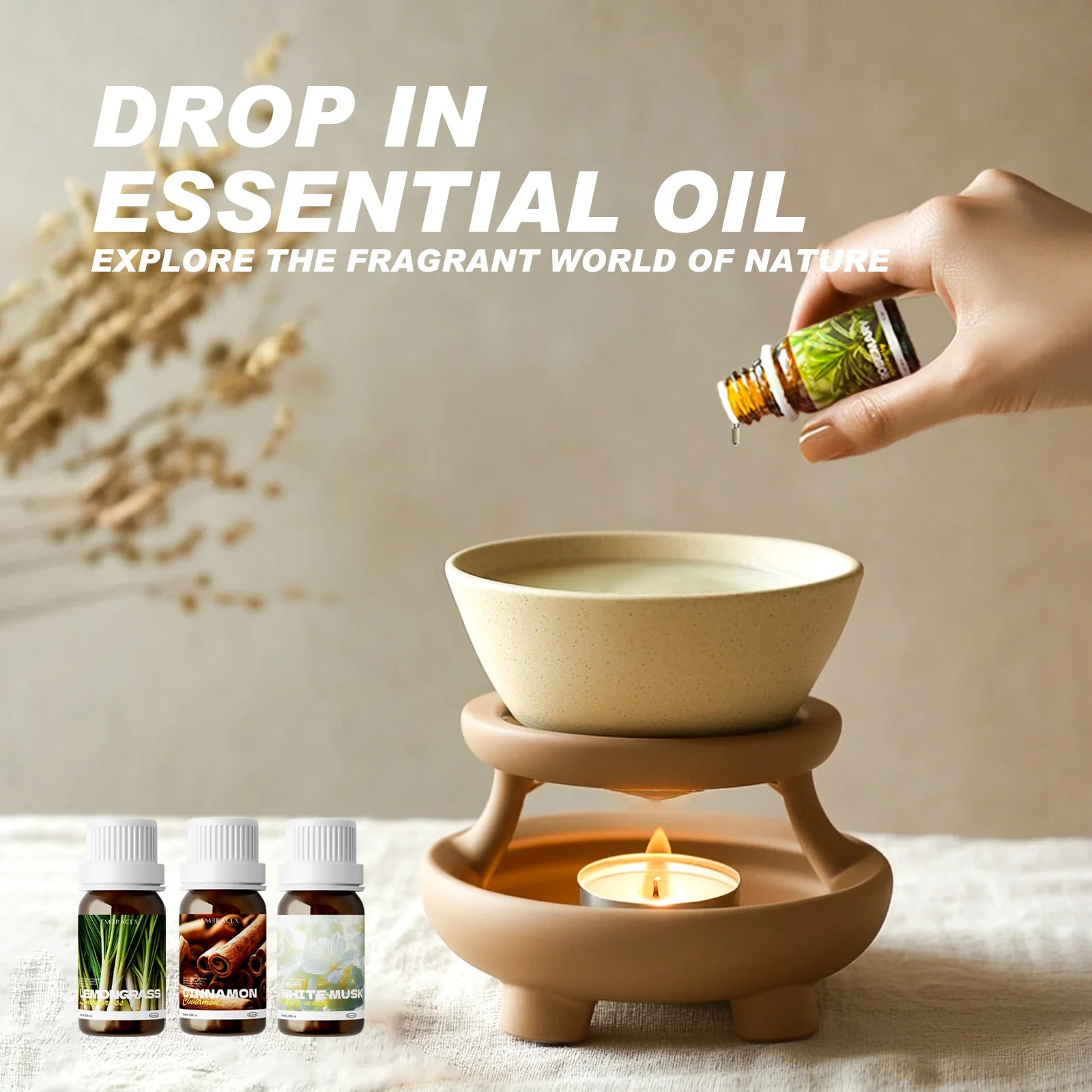 Huile Essentielle de Cannelle Écorce LUMIA™ – 100% Pure, Épices Chaudes & Rituels Sensoriels (10 ml)