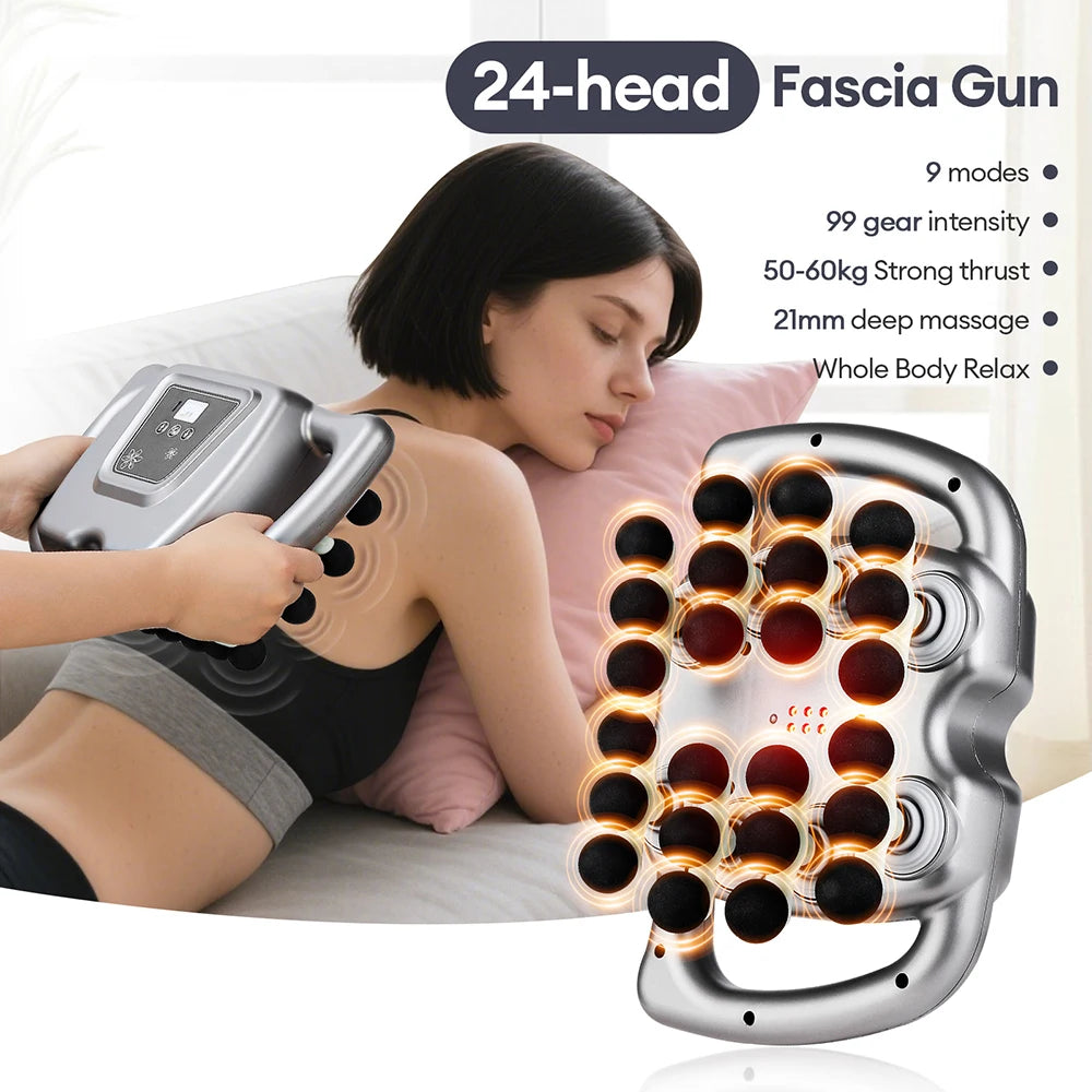 Pistolet de Massage Haute Fréquence LUMIA™ – Relaxation Musculaire & Récupération Corps Entier