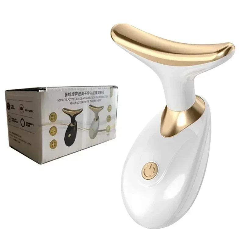 Masseur Visage 3-en-1 Microcourant LUMIA™ – Rituel Beauté Visage, Cou & Regard