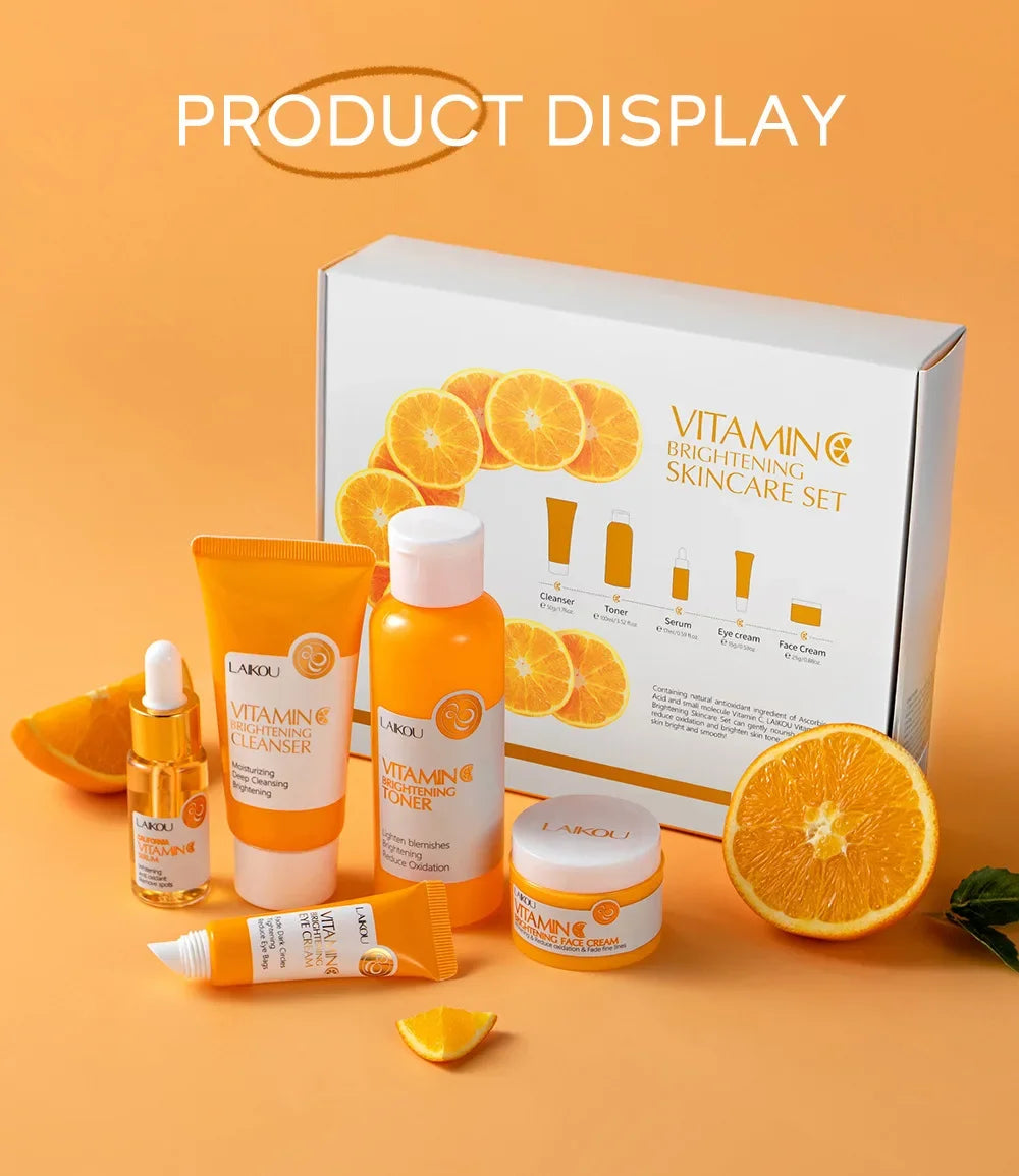 LAIKOU Vitamine C™ – Coffret Soin Visage Hiver Hydratant (5 Essentiels)