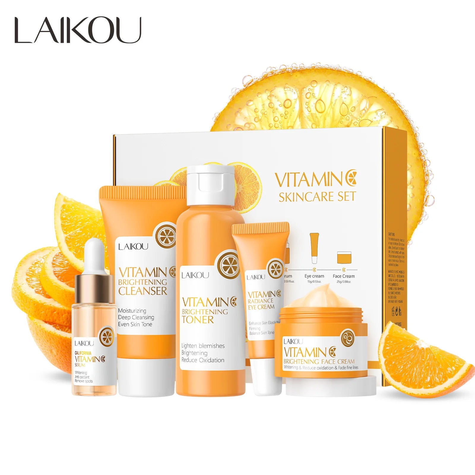 LAIKOU Vitamine C™ – Coffret Soin Visage Hiver Hydratant (5 Essentiels)